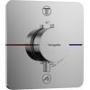 Hansgrohe iebūvējamā termostata ShowerSelect Comfort Q virsapmetuma daļa, ar 2 izejām, hroms