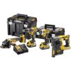 Instrumentu komplekts DeWalt (DCG405 + DCH273 + DCD796 + DCF887); 18 V; 3x5,0 Ah akum. + koferis TSTAK