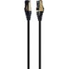 Kabelis Gembird S/ FTP Cat. 8 LSZH Patch Cord Black 15 m