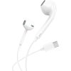 In-ear headphones, wired Foneng T15, USB-C, 1.2m (white)