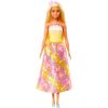 Lalka Barbie Mattel Księżniczka Lalka Żółto-różowy strój (HRR09)