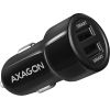 AXAGON PWC-5V5 car charger Smart 5V 2,4A + 2,4A, 24W, black