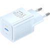 Wall charger, Vention, FEPL0-EU, USB-C, 20W, GaN (blue)