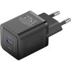 Wall charger, Vention, FEPB0-EU, USB-C, 20W, GaN (black)