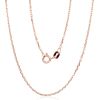 Sudraba ķēdīte Enkurs 1.2 mm, dimantu apstrādājums #2400094(PAu-R), Sudrabs 925°, sarkanais zelts (pārklājums), garums: 55 cm, 3.5 gr.