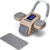 AUTOMĀTISKAIS VĒDERA MUSKUĻU VINGRINĀJUMA RATENIS KA08 BROWN AB WHEEL FOR EXERCISING ABS MUSCLES HMS