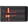 Wiha screwdriver with bit holder electric slimVario (red/yellow, 9 pieces, with slimBits and stubby)