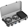 Campingaz Camping Kitchen 2 Multi Cook, gas cooker (grey, 2 hobs 2x 1.8 kW + grill plate 0.9 kW)