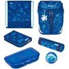 Herlitz SoftLight Plus GreenLine Deep Sea, school bag (blue, incl. filled 16-piece school case, pencil case, sports bag)