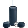 Fellow Carter thermal mug set + 3 caps navy blue matt 473 ml