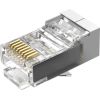 Modular RJ45 CAT.5E FTP Connector Vention IDAR0-10 Transparent 10 pcs.