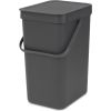 BRABANTIA atkritumu tvertne Sort &amp; Go, 12 l, grey - 109805