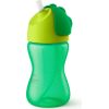 Philips Avent Krūzīte ar elastīgu salmiņu, 300 ml, 12M+, zaļa - SCF798/01