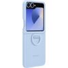 Samsung Galaxy Flip6 Silicone Case with Ring Blue