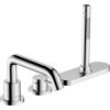 Hansgrohe iebūvējamā vannas maisītāja Tecturis S virsapmetuma daļa, 3 caurumu, uz virsmas, hroms