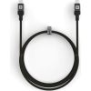 Evelatus   USB C to C Cable 2M 60W / 20V3A Aluminum housing braiding Black