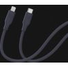 Evelatus   USB C to Lightning Silicone Cable 1.2M (MFI10CL) 60W / 20V3A Blue