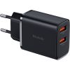 Mcdodo CH-5070 USB-A*2 mains charger, 12W (black)