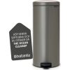 BRABANTIA atkritumu tvertne ar pedāli NewIcon, 30 l, Platinum - 114441