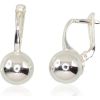 Sudraba auskari ar 'angļu' slēdzēju #2202087, Sudrabs 925°, 4.5 gr. Ar "angļu" slēdzēju