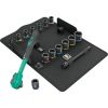 Wera 8100 SB 12 Zyklop Comfort ratchet set, 3/8, tool set (black/green, 16 pieces, comfort ratchet with reversing lever)