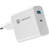 NATEC RIBERA GAN CHARGER 1X USB-A + 1X USB-C 45W WHITE