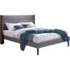 Bed TEXAS with mattress HARMONY DELUX 160x200cm, grey