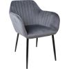 Chair EVELIN grey velvet