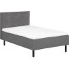Кушетка LANDE 120х200см, с изголовьем, серый
