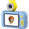 CP FL1 Bērnu Nolokāmas linzas Foto un Video Kamera ar MicroSD 2'' LCD krāsu displeju Zila