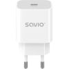 Lādētājs Savio Quick Charger 20W White