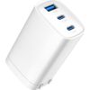 Evelatus   65W Max Fast Charger CN USB-C1/USB-C1/USB-A White