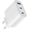 Evelatus   45W Max Fast Charger EU USB-C1/USB-C1/USB-A White