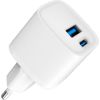 Evelatus   USB-A and USB-C 30W Max / EU White