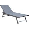 Sauļošanās krēsls ARIO pelēks Guļamkrēsli un sauļošanās krēsli