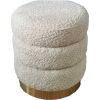 Kāju soliņš LAUREN D35xH38cm, balts