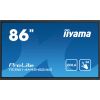 Monitor iiyama iiyama PROLITE TE8614MIS-B2AG Płaski panel Digital Signage 2,18 m (86") LCD Wi-Fi 435 cd/m 4K Ultra HD Czarny Ekran dotykowy Procesor wbudowany Android 24/7