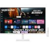 Monitor Samsung Monitor 32 cale SMART M70D VA 3840x2160 UHD 16:9 2xHDMI 3xUSB 2.0 1xUSB-C (65W) 4ms 60Hz WiFi/BT głośniki płaski biały 2Yd2d