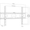 Maclean TV MC-419 Wall Mount Bracket 32"-100" VESA 600x400 45kg Tilting Universal Adjustable Spirit Level Accessories Flat Heavy Duty