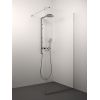 dušas siena Conforto, 900 mm, h=2000, hroms/caurspīdīgs stikls Dušas sienas
