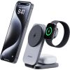 Magnetic Wireless Charger 3 in 1 MagFusion Aukey LC-MC312, 15W Qi2 (gray)