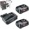 Piederumu komplekts Bosch Starter Set 18V; 18 V; 2x2,5 Ah akum.