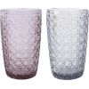 Drinking glass DIAMOND 350ml tall, grey