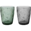 Drinking glass LEAF 250ml low, green
