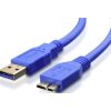 Kabelis Brackton USB-A Male - USB Micro B Male 1m Blue