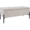 Bench RORI with storage box, beige