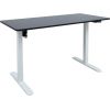 Rakstamgalds ERGO LIGHT ar 1 motoru 120x60cm, balta/melna
