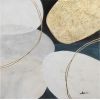 Ellas glezna 70x70cm, zelts/balts 2