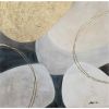 Ellas glezna 70x70cm, zelts/balts 1