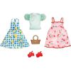 Mattel Μattel Barbie Fashions 2-Pack Clothing Set - Picnic 2 Dresses  Accessories (HJT33)